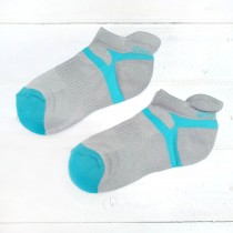 【抗菌除臭襪】耳朵船型童機能襪-灰色 B004