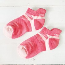 【抗菌除臭襪】耳朵船型童機能襪-桃紅色 G004