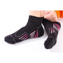 幻彩高船型機能襪-黑色 W016