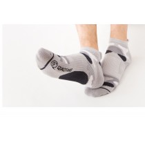 【抗菌除臭襪】大地迷彩船型機能襪-灰色 M007